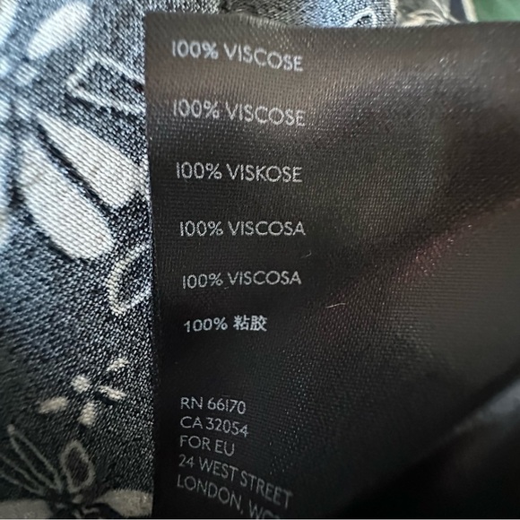 Free people black and white floral dress - Picture 8 of 8